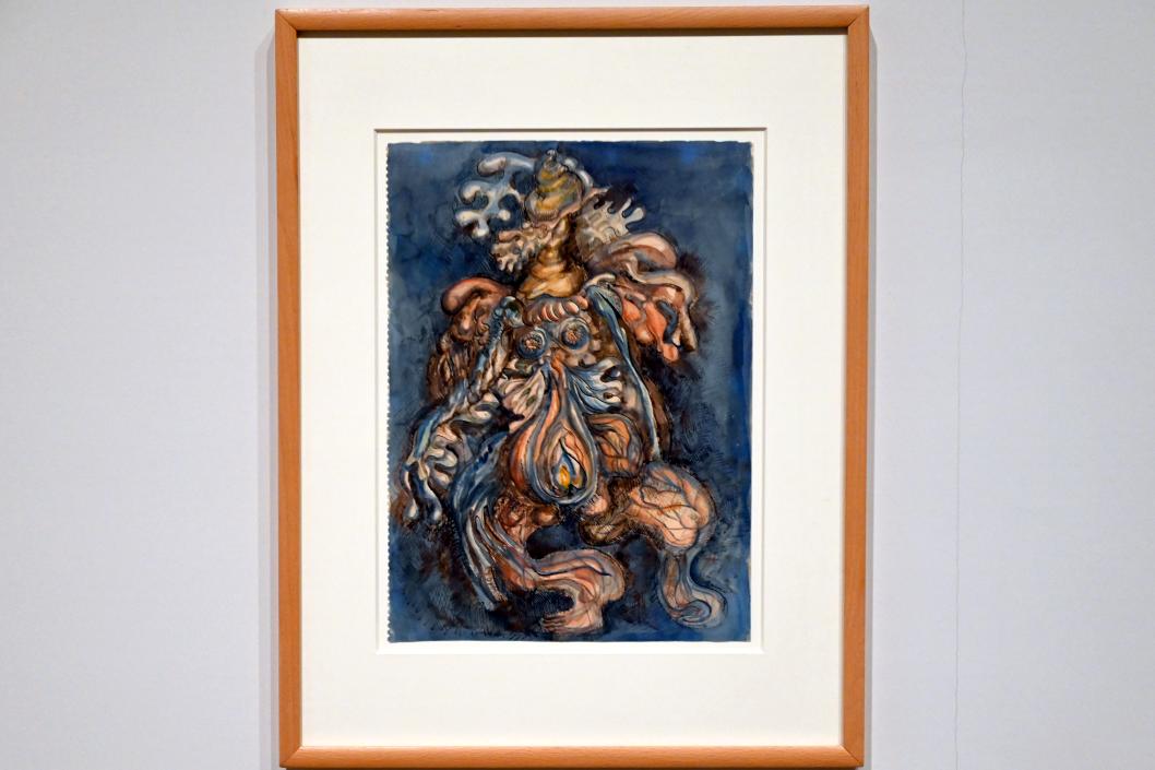 Amy Nimr (1940), Ohne Titel (Anatomischer Leichnam), London, Tate Modern, Ausstellung "Surrealism Beyond Borders" vom 24.02.-29.08.2022, Saal 10, 1940, Bild 1/2