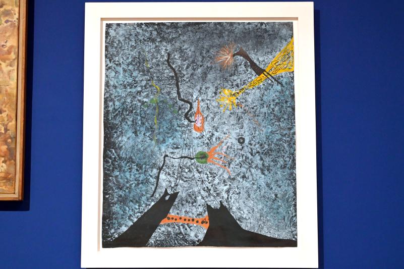 Yayoi Kusama (1955–1976), Der Traum eines Zirkusreiters, London, Tate Modern, Ausstellung "Surrealism Beyond Borders" vom 24.02.-29.08.2022, Saal 11, 1955, Bild 1/2
