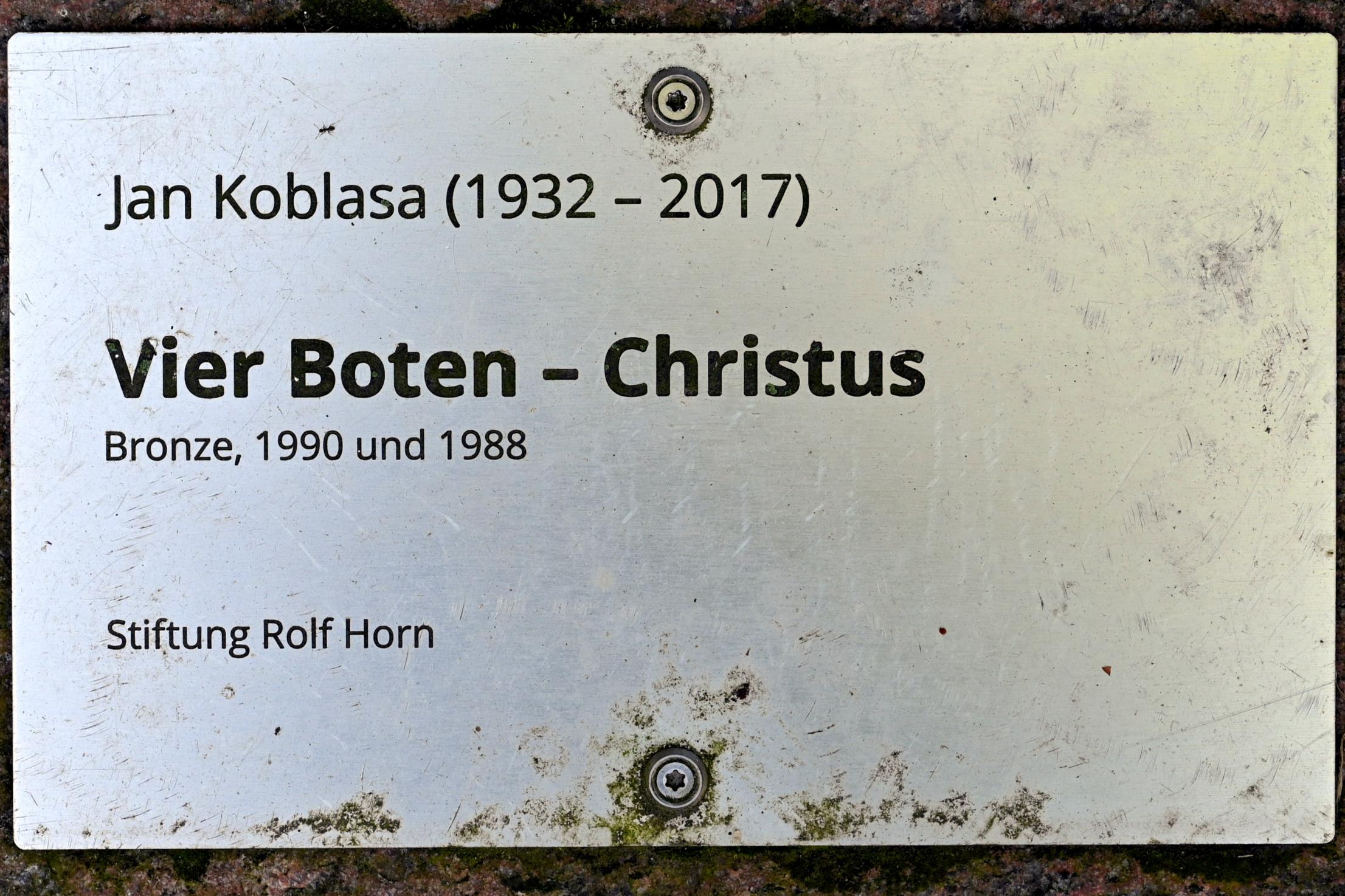 Jan Koblasa (1962–1991), Vier Boten, Schleswig, Landesmuseum für Kunst und Kulturgeschichte, Außenbereich, 1990, Bild 3/3