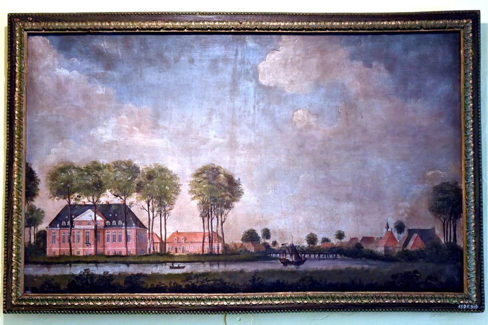 Ansicht von Schloss Heiligenstedten im 18. Jahrhundert, Schleswig, Landesmuseum für Kunst und Kulturgeschichte, Saal 29, 18. Jhd.