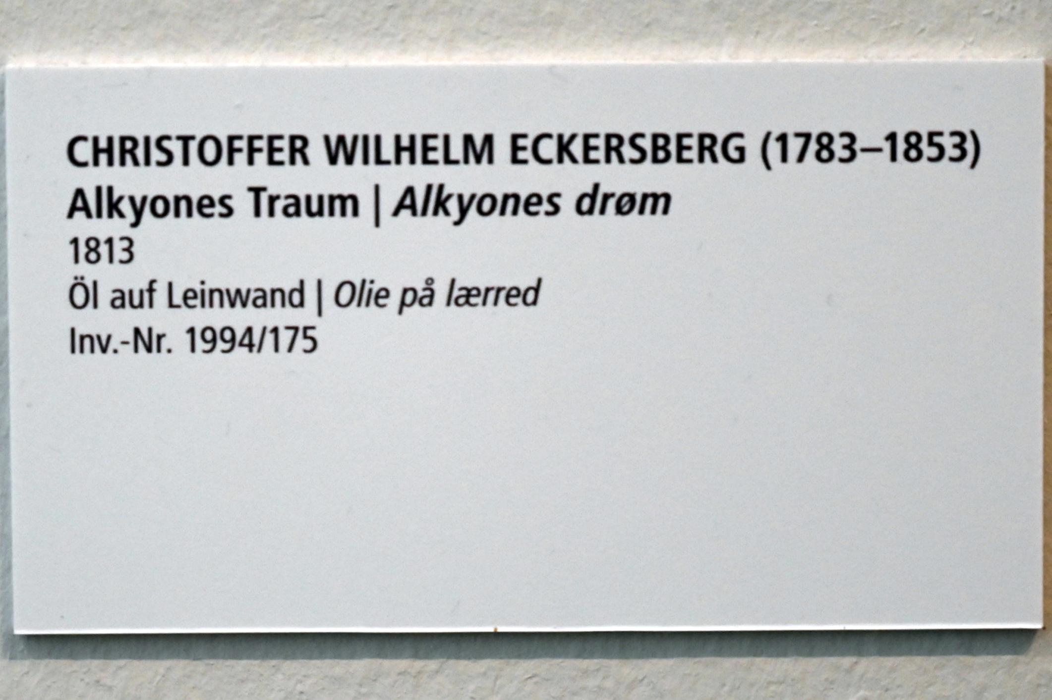 Christoffer Wilhelm Eckersberg (1810–1848), Alkyones Traum, Schleswig, Landesmuseum für Kunst und Kulturgeschichte, Saal 44, 1813, Bild 2/2