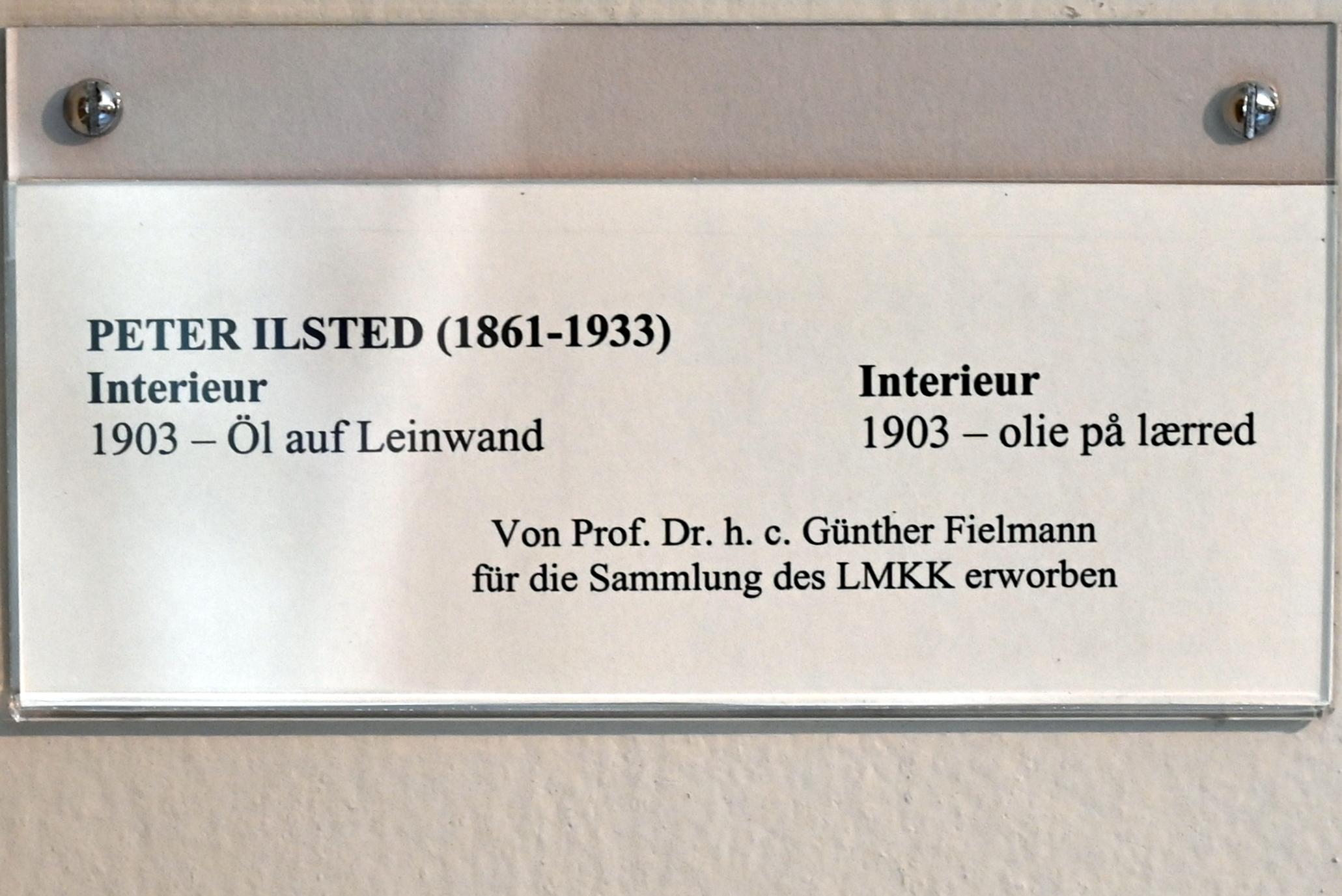 Peter Ilsted (1903–1906), Interieur, Schleswig, Landesmuseum für Kunst und Kulturgeschichte, Jugendstil, 1903, Bild 2/2