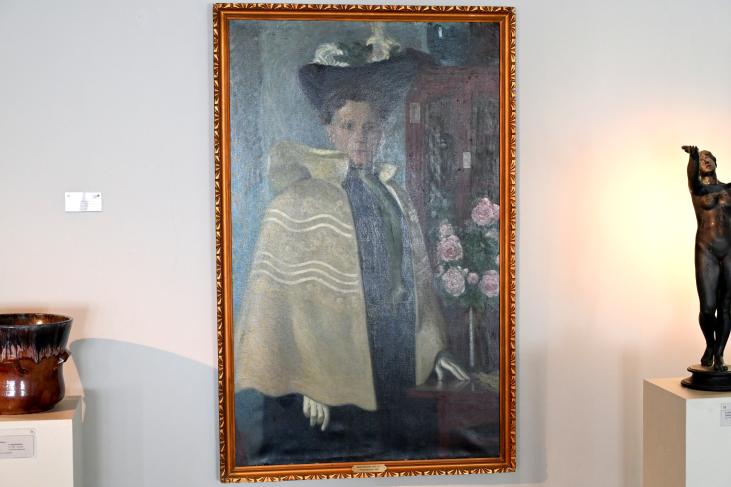 Hans Christiansen (1900–1920), Portrait Marie Iven, Schleswig, Landesmuseum für Kunst und Kulturgeschichte, Jugendstil, 1906