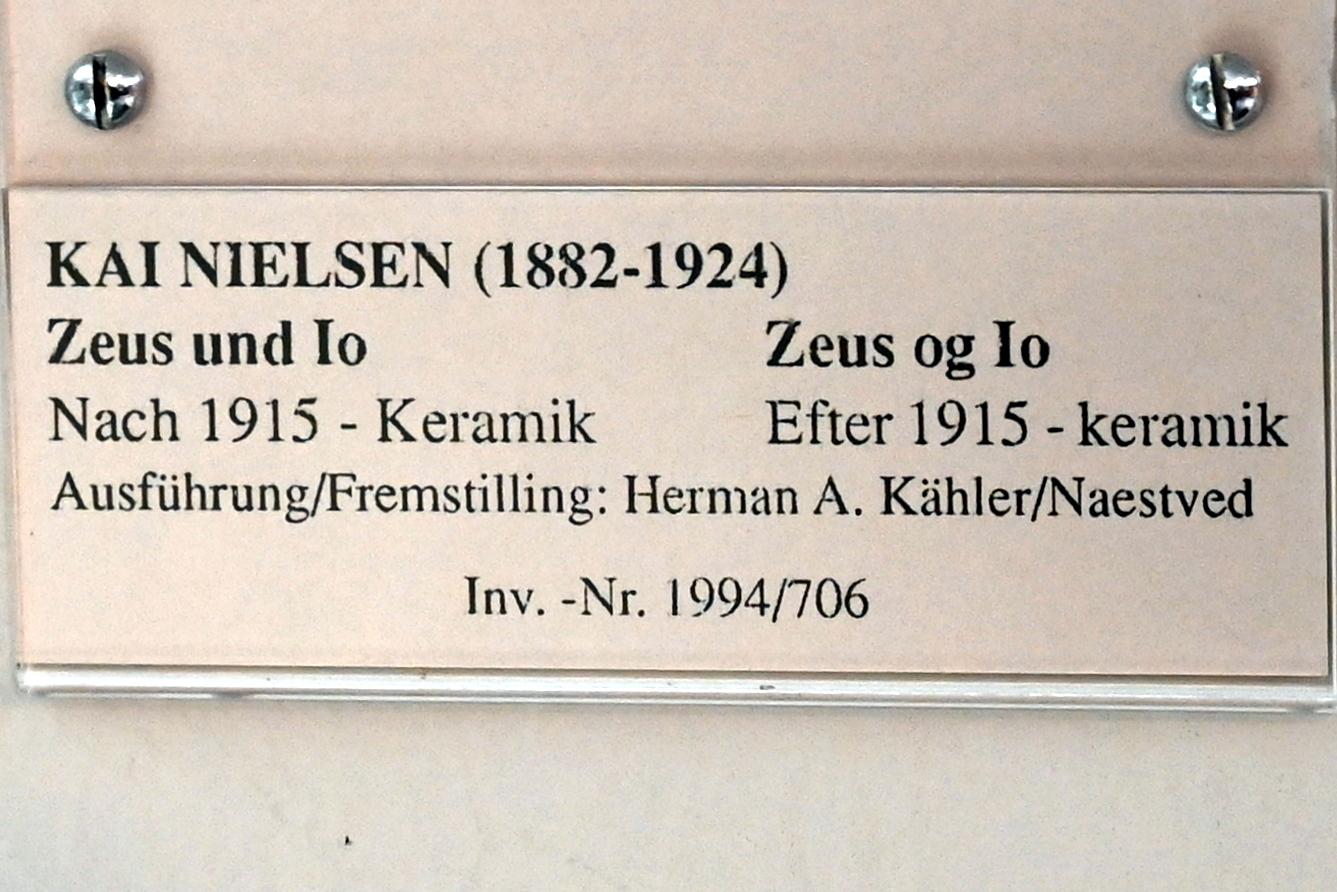 Kai Nielsen (1916), Zeus und Io, Schleswig, Landesmuseum für Kunst und Kulturgeschichte, Jugendstil, nach 1915, Bild 2/2