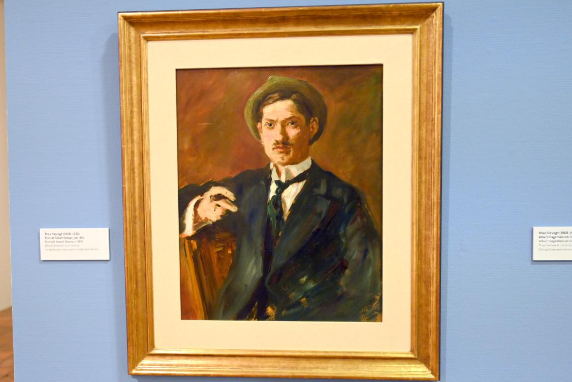 Max Slevogt (1886–1931), Porträt Robert Breyer, Schleswig, Landesmuseum für Kunst und Kulturgeschichte, Kunst im 20. Jh., um 1890, Bild 1/2