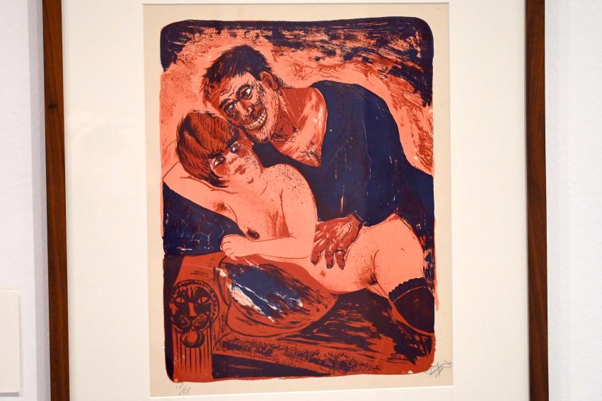 Otto Dix (1913–1949), Matrose und Mädchen, Kiel, Kunsthalle, ÜberLeben 1, 1923, Bild 1/2