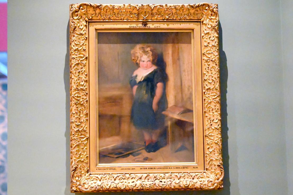 Edwin Landseer (1823–1851), Ungezogenes Kind, London, Victoria and Albert Museum, 3. Etage, Britain, 1834