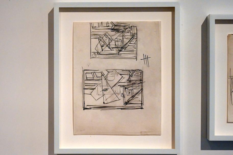 Hans Hofmann (1939–1965), Study Chimbote, Neumarkt in der Oberpfalz, Museum Lothar Fischer, Ausstellung "Hans Hofmann. Chimbote 1950 - Farben für die neue Stadt" vom 23.10.2022-29.01.2023, um 1950, Bild 1/2