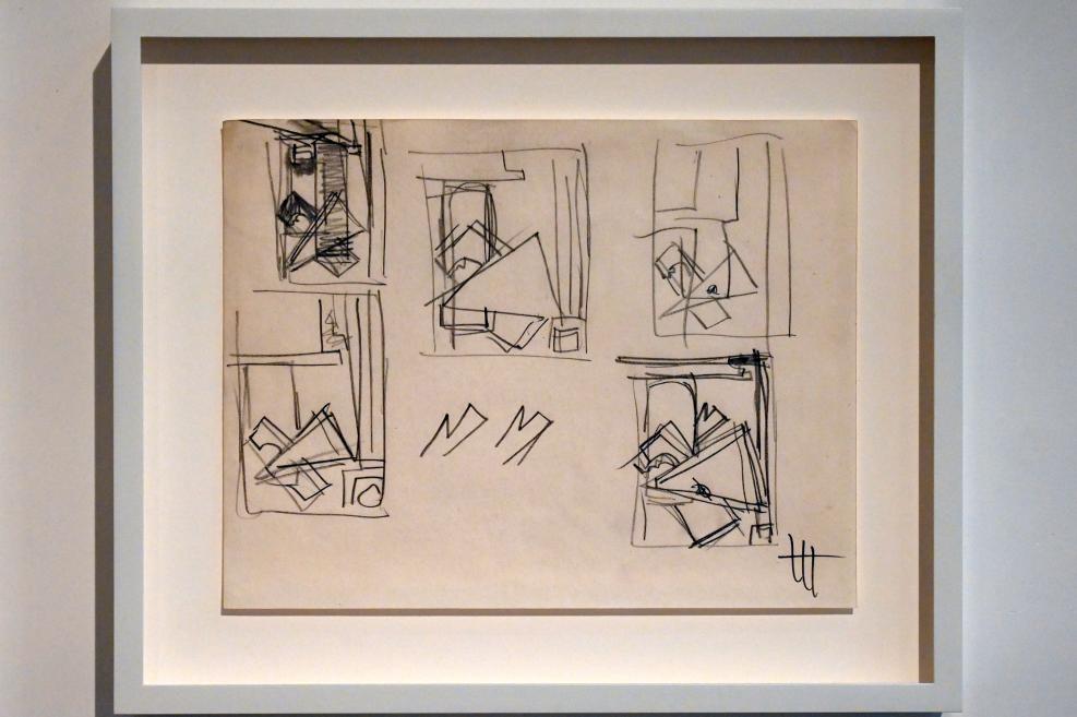 Hans Hofmann (1939–1965), Untitled - Chimbote, Neumarkt in der Oberpfalz, Museum Lothar Fischer, Ausstellung "Hans Hofmann. Chimbote 1950 - Farben für die neue Stadt" vom 23.10.2022-29.01.2023, um 1950, Bild 1/2