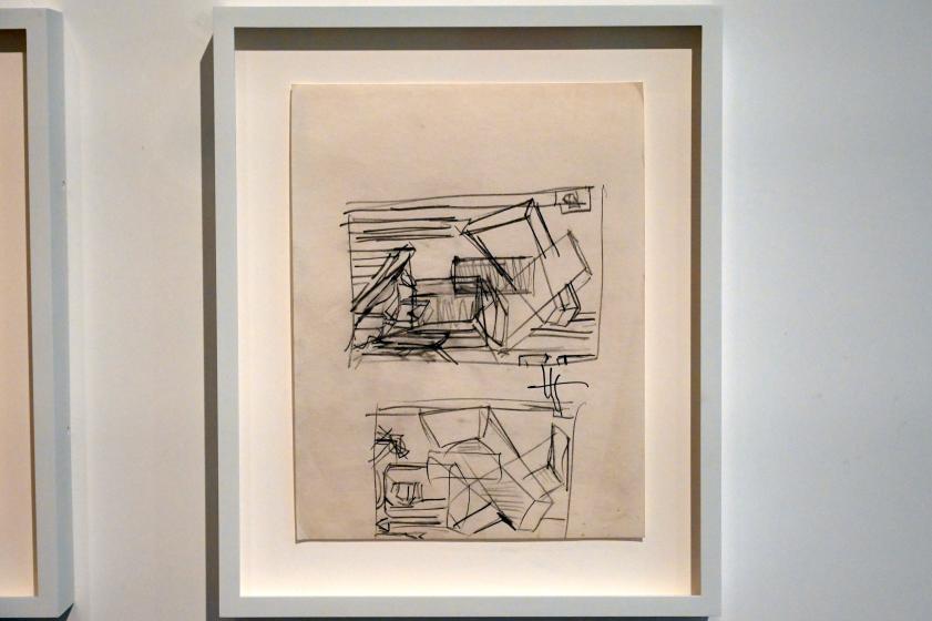 Hans Hofmann (1939–1965), Study Chimbote Series, Neumarkt in der Oberpfalz, Museum Lothar Fischer, Ausstellung "Hans Hofmann. Chimbote 1950 - Farben für die neue Stadt" vom 23.10.2022-29.01.2023, 1950, Bild 1/2