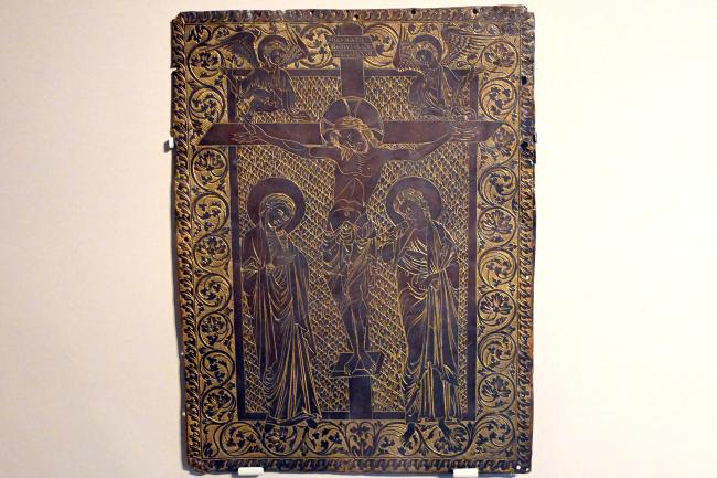 Kreuzigung, London, Victoria and Albert Museum, -1. Etage, Mittelalter und Renaissance, um 1200–1230, Bild 1/2