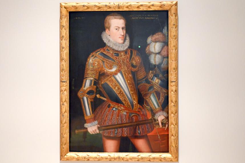Matthias, Erzherzog von Österreich im Alter von 21 Jahren, London, Victoria and Albert Museum, 1. Etage, 1577, Bild 1/2