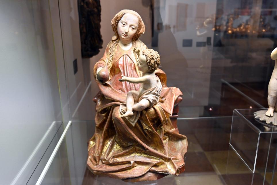 Michael Pacher (Umkreis) (1498), Thronende Madonna mit Kind, Salzburg, Dommuseum Salzburg, um 1495–1500, Bild 1/6