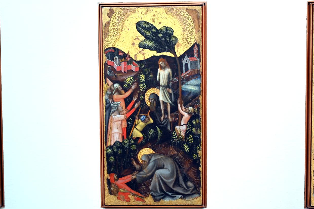 Vitale da Bologna (1329–1350), Szenen aus dem Leben Antonius des Großen, Bologna, Pinacoteca Nazionale, Saal 1, 1340–1345, Bild 4/6