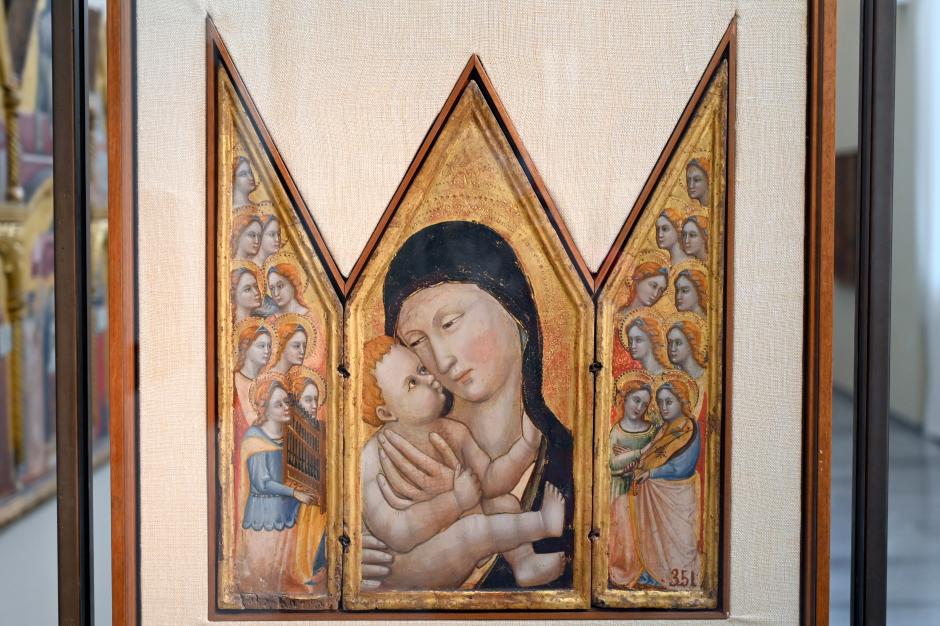 Andrea de’ Bartoli (Andrea da Bologna) (1360), Maria mit dem Kind und Engeln, Bologna, Pinacoteca Nazionale, Saal 1, um 1360