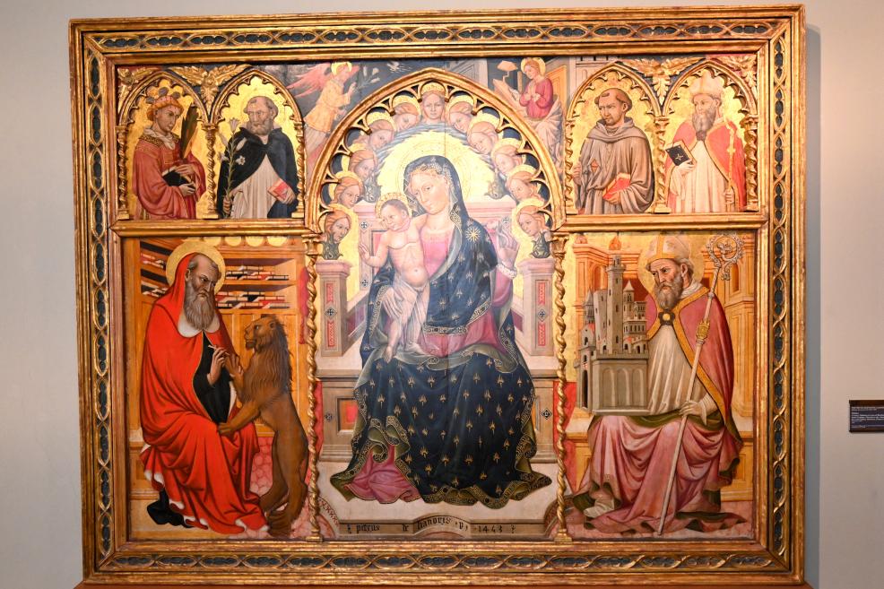 Pietro di Giovanni Lianori (1420–1453), Polyptychon, Bologna, Pinacoteca Nazionale, Saal 4, 1453, Bild 1/2
