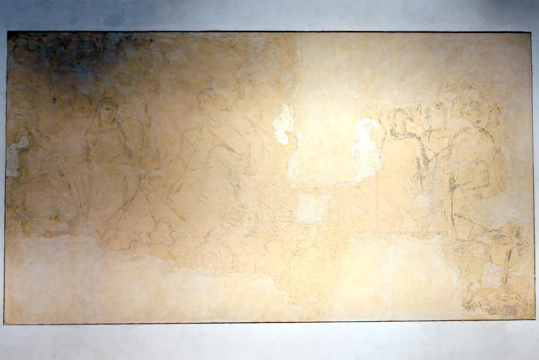 Vorzeichnungen der Fresken mit Szenen aus dem Alten und Neuen Testament, Mezzaratta, Chiesa di Santa Apollonia (Santa Maria), jetzt Bologna, Pinacoteca Nazionale, Saal 7, 1338–1380, Bild 9/14