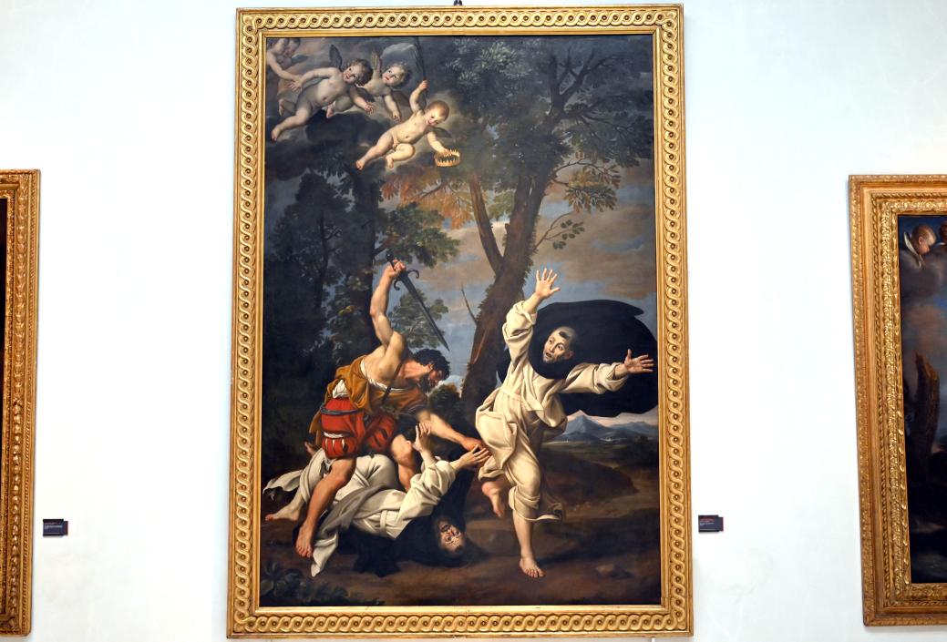 Domenichino (Domenico Zampieri) (1602–1627), Martyrium des heiligen Petrus von Verona, Bologna, Pinacoteca Nazionale, Saal 26, 1618–1619, Bild 1/2