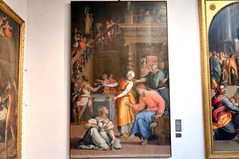 Giorgio Vasari (1540–1568), Christus bei Maria und Martha, Bologna, Kloster San Michele in Bosco, jetzt Bologna, Pinacoteca Nazionale, Saal 22, 1540, Bild 1/3