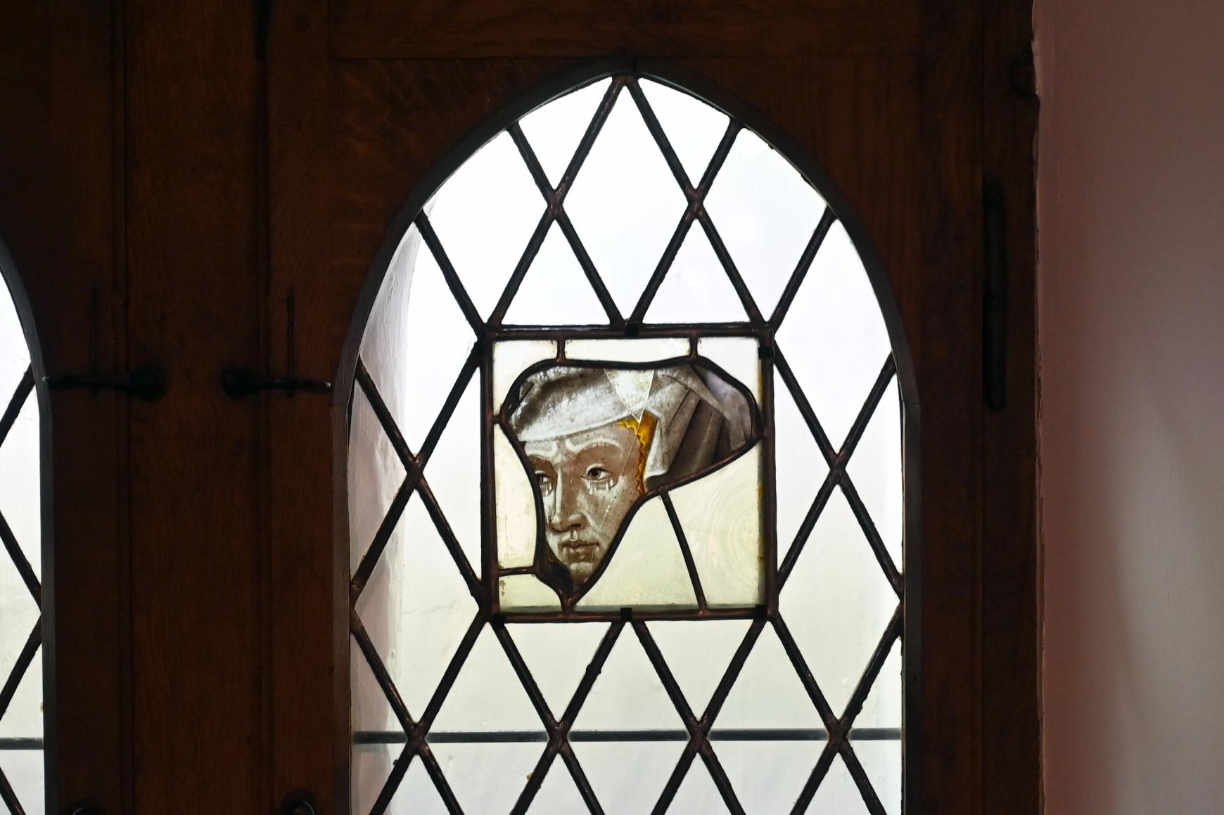 Peter Hemmel von Andlau (Werkstatt) (1480), Weinender Frauenkopf, Straßburg, Musée de l’Œuvre Notre-Dame (Frauenhausmuseum), um 1480