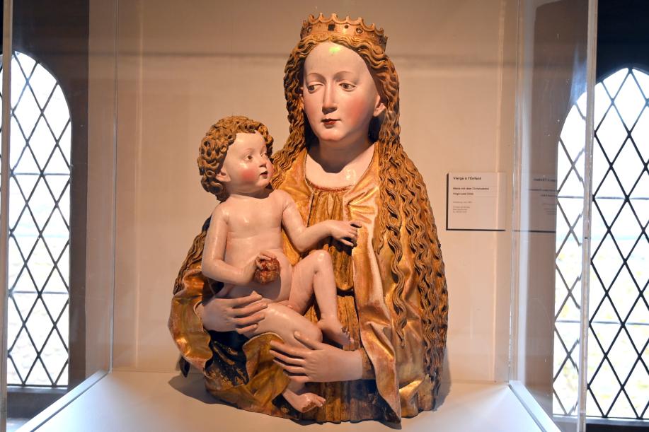 Maria mit Kind, Straßburg, Musée de l’Œuvre Notre-Dame (Frauenhausmuseum), um 1460, Bild 1/5