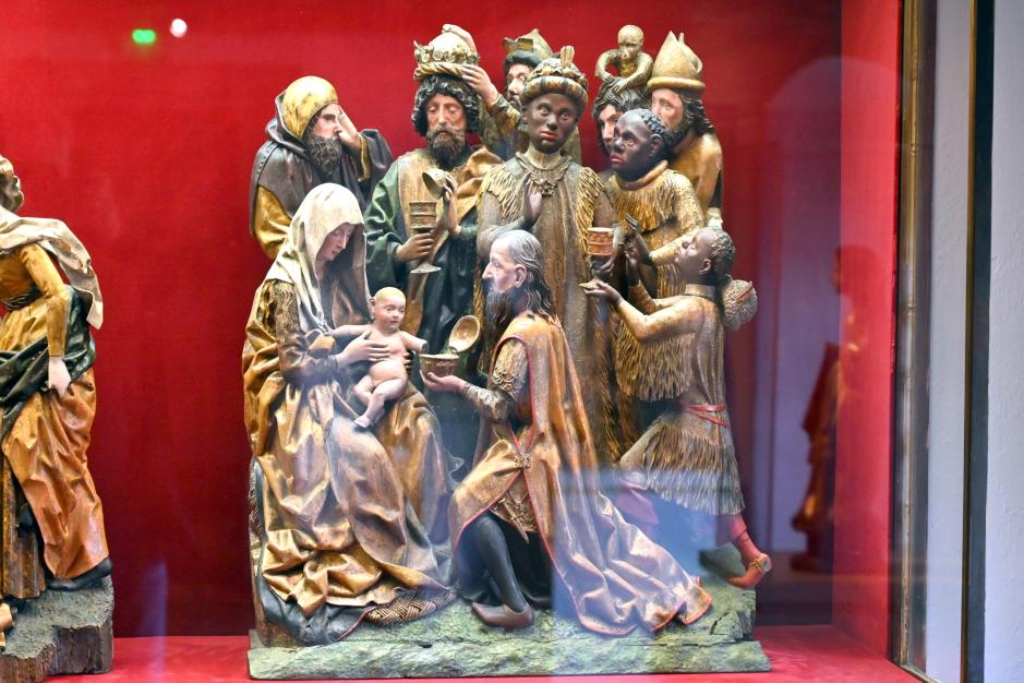 Anbetung der Könige, Molsheim, Chartreuse de Molsheim, jetzt Straßburg, Musée de l’Œuvre Notre-Dame (Frauenhausmuseum), um 1460
