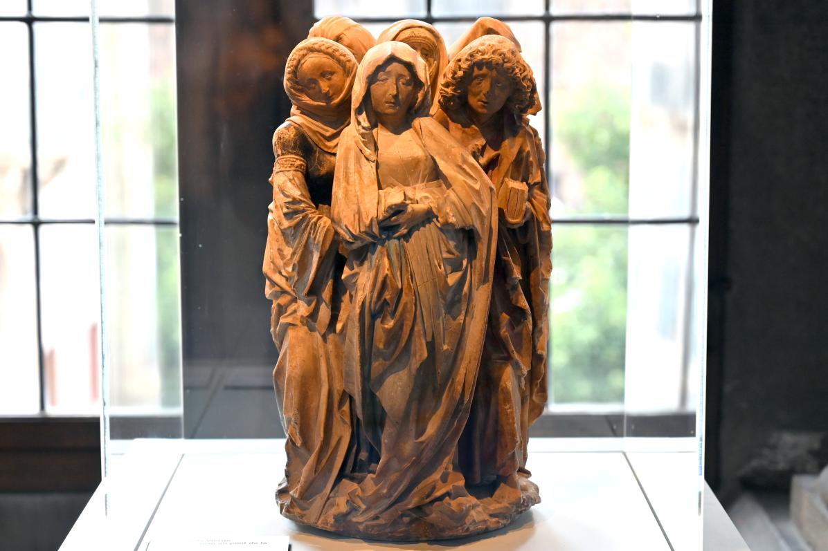 Figurengruppe einer Kreuzigung: Johannes und Maria mit Frauen, Straßburg, Musée de l’Œuvre Notre-Dame (Frauenhausmuseum), um 1470–1480, Bild 1/5