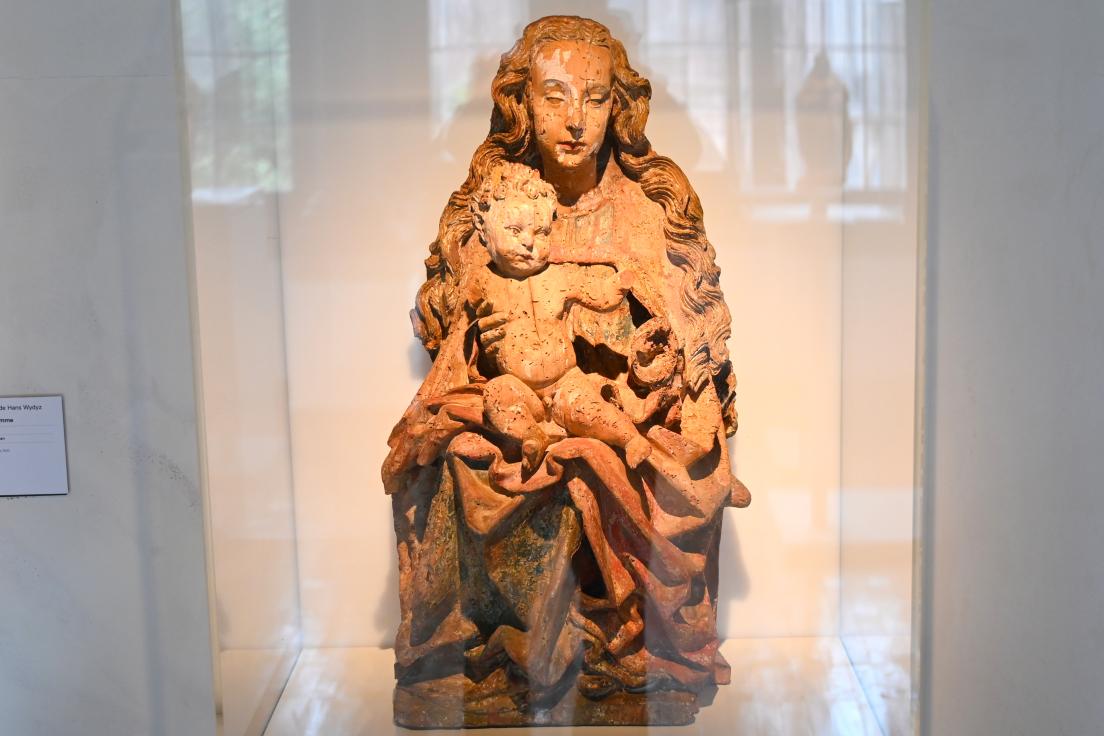 Thronende Maria mit Kind, Straßburg, Musée de l’Œuvre Notre-Dame (Frauenhausmuseum), um 1480