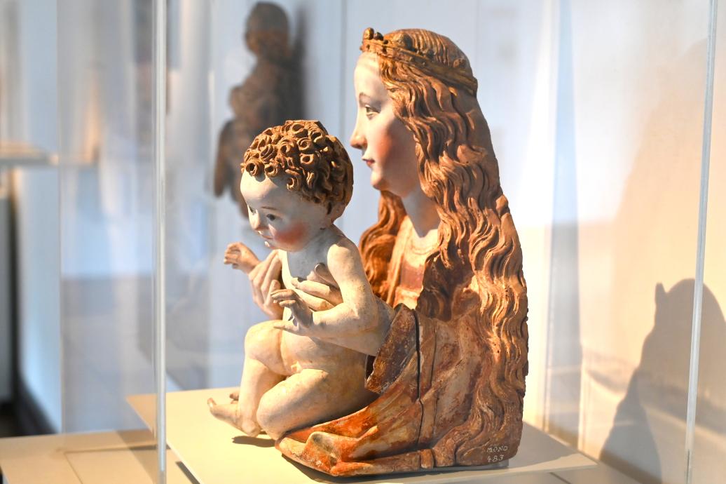 Büste von Maria mit Kind, Straßburg, Musée de l’Œuvre Notre-Dame (Frauenhausmuseum), um 1460, Bild 3/4
