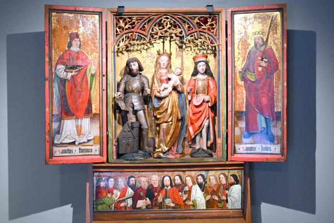 Ivo Strigel (Werkstatt) (1502–1510), Marienaltar, Straßburg, Musée de l’Œuvre Notre-Dame (Frauenhausmuseum), um 1500–1505, Bild 1/2