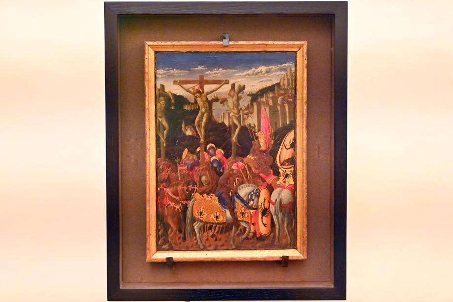 Giovanni Boccati (1446–1479), Kreuzigung, Urbino, Galleria Nazionale delle Marche, Saal 4, um 1445–1447, Bild 1/2