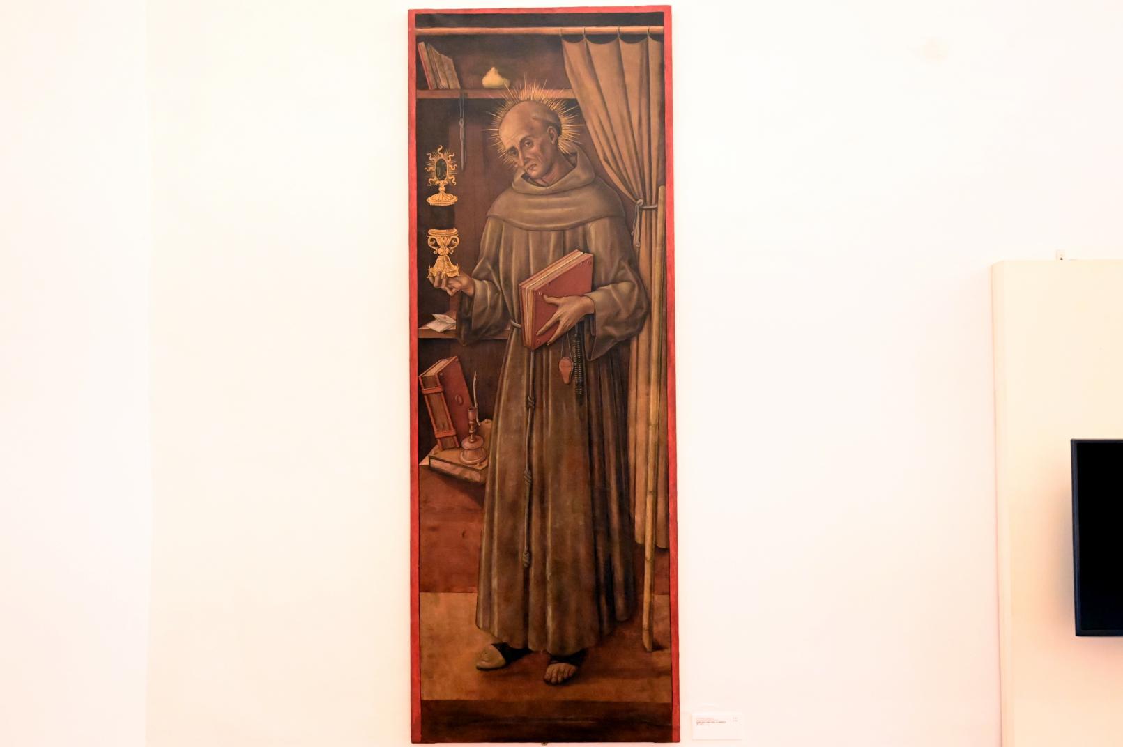 Vittore Crivelli (1481–1495), San Giacomo della Marca, Urbino, Galleria Nazionale delle Marche, Saal 7, um 1490–1500, Bild 1/2