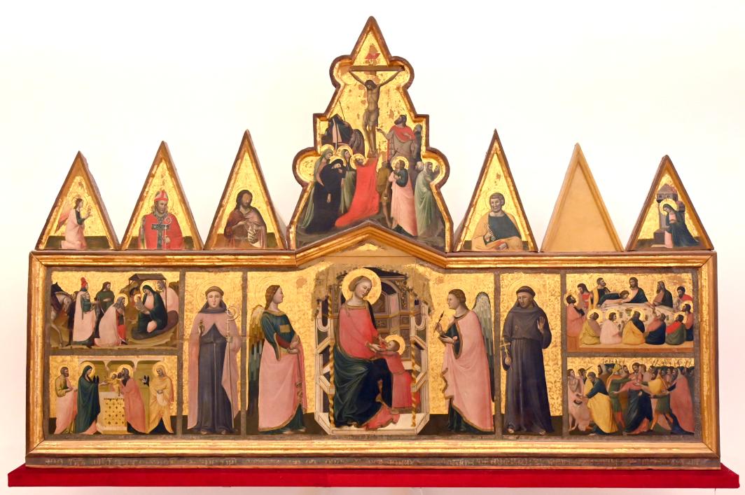 Giovanni Baronzio (1330–1345), Polyptychon aus Macerata Feltria, Macerata Feltria, ehem. Franziskanerkloster, jetzt Urbino, Galleria Nazionale delle Marche, Saal 10, 1345, Bild 1/2