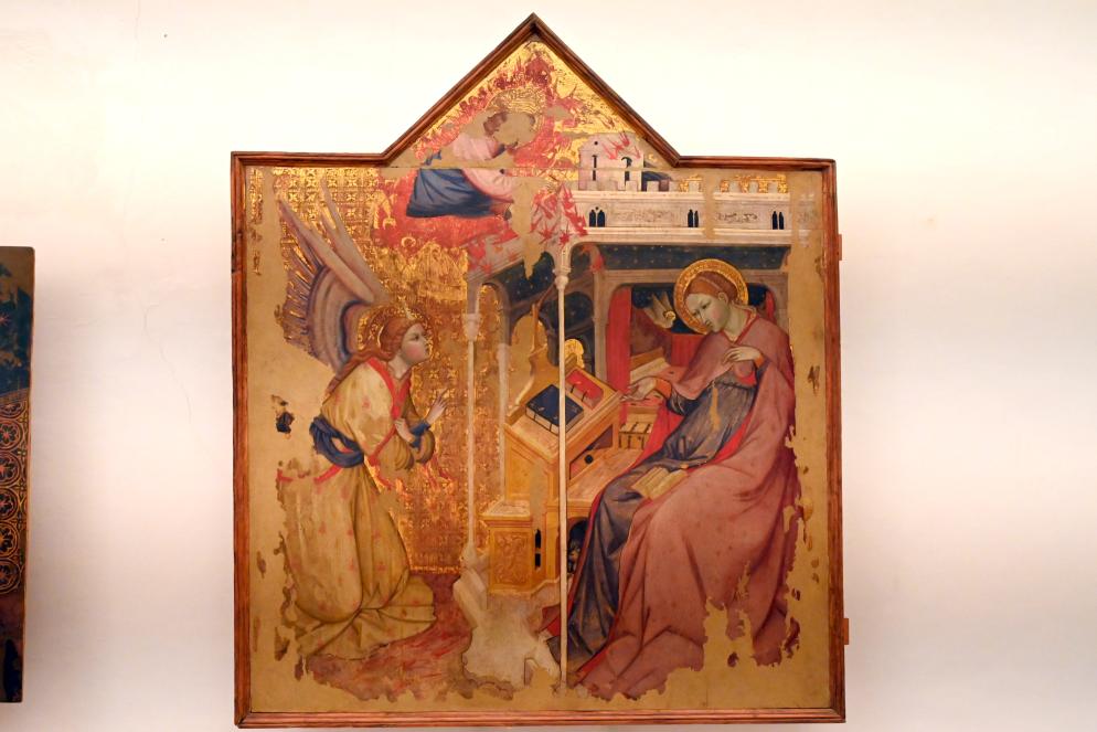 Olivuccio di Ciccarello (1396), Mariä Verkündigung, Urbino, Galleria Nazionale delle Marche, Saal 11, um 1396, Bild 1/2