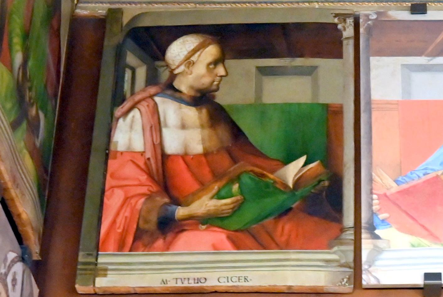 Joos van Wassenhove (Justus van Gent) (1465–1473), Cicero, Urbino, Palazzo Ducale, jetzt Urbino, Galleria Nazionale delle Marche, Saal 18, Undatiert