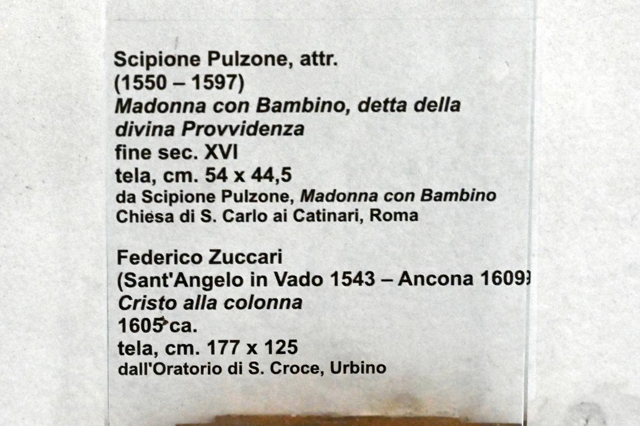 Federico Zuccari (1566–1608), Christus an der Geißelsäule, Urbino, Oratorio della Santa Croce, jetzt Urbino, Diözesanmuseum Albani, Saal 5, um 1605, Bild 2/2
