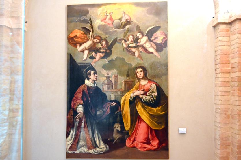Girolamo Cialdieri (1630–1635), Die heiligen Stephanus und Agnes, Urbino, Chiesa di San Sergio, jetzt Urbino, Diözesanmuseum Albani, Saal 7, 1630–1640