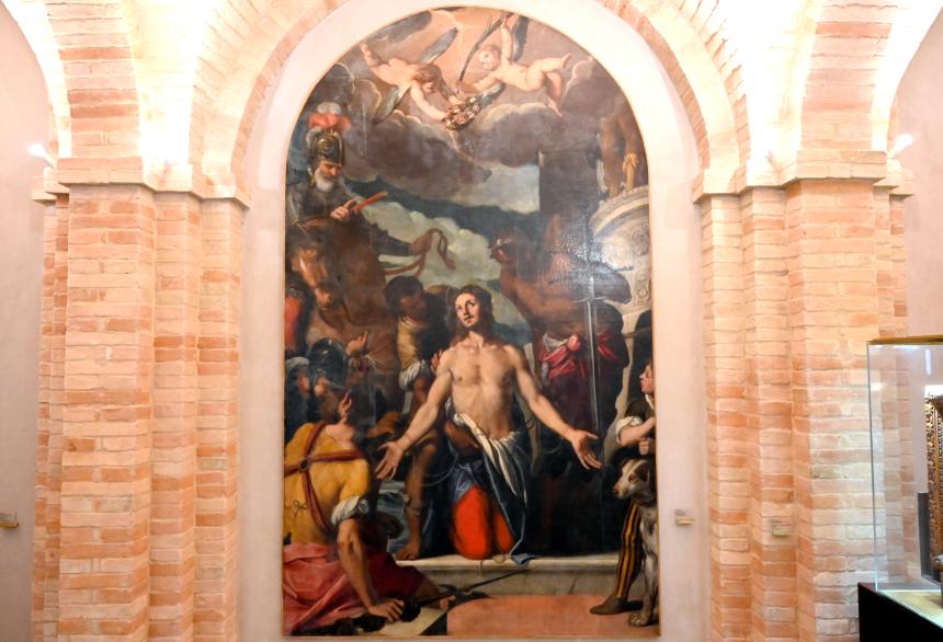 Claudio Ridolfi (1602–1637), Martyrium des heiligen Sergius, Urbino, Chiesa di San Sergio, jetzt Urbino, Diözesanmuseum Albani, Saal 7, Undatiert