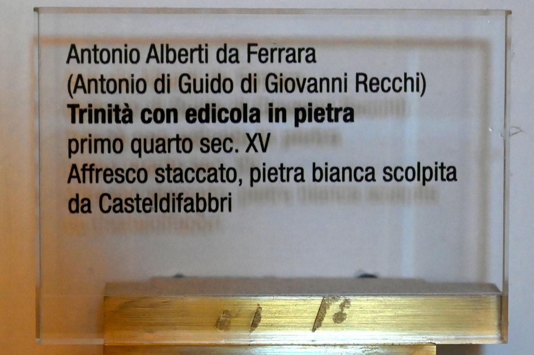 Antonio di Guido Alberti da Ferrara (1412–1438), Gnadenstuhl, Urbino, Diözesanmuseum Albani, Saal 9, 1. Viertel 15. Jhd., Bild 2/2