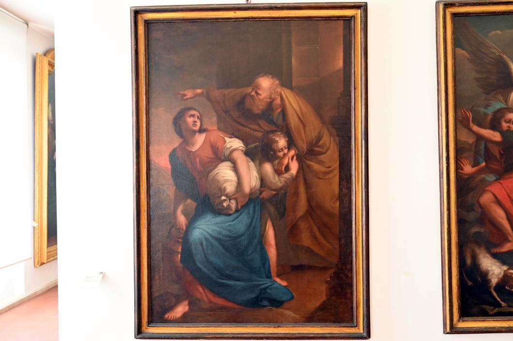 Giuseppe Soleri Brancaleoni (Undatiert), Abraham verstößt Hagar und Ismael, Rimini, Stadtmuseum, Saal 2, Undatiert, Bild 1/2