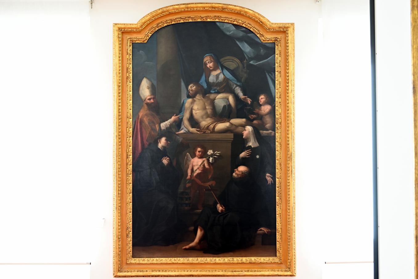 Girolamo Donnini (Undatiert), Pietà und Heilige, Rimini, ehem. Chiesa di Sant'Eufemia, jetzt Rimini, Stadtmuseum, Saal 3, Undatiert, Bild 1/2