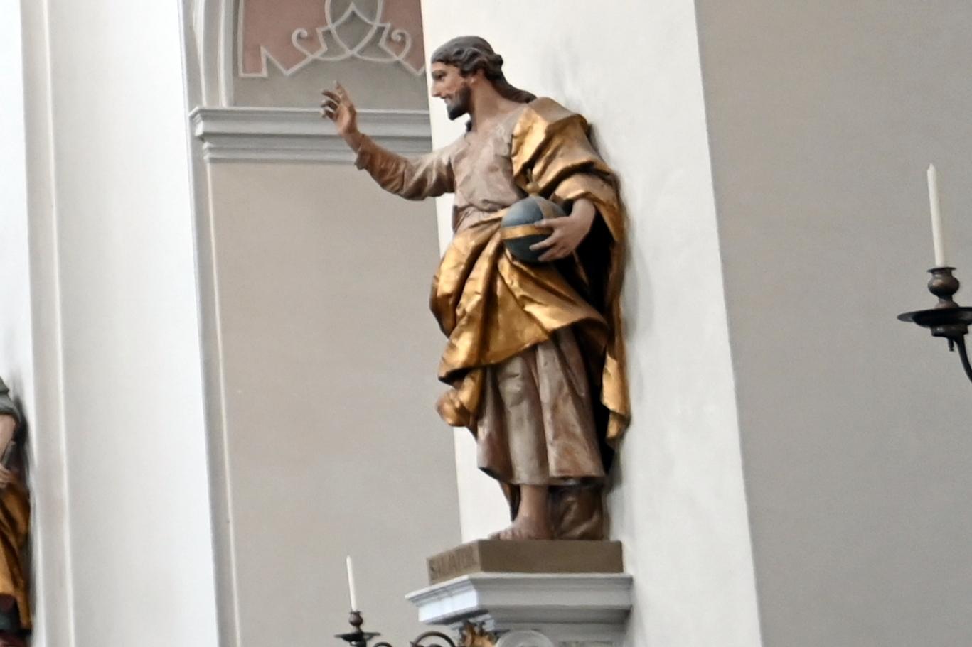 Diego Francesco Carlone (1718–1740), Christus als Erlöser, Ellwangen, ehem. Benediktiner-Stiftskirche, heute Basilika St. Vitus, 1740–1741, Bild 1/2