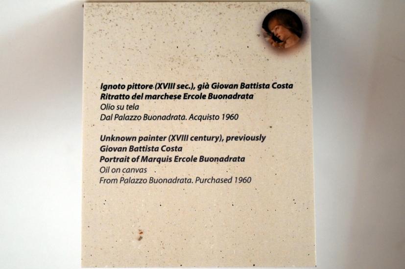 Porträt des Marquis Ercole Buonadrata, Rimini, Palazzo Buonadrata, jetzt Rimini, Stadtmuseum, Saal 8, Undatiert, Bild 2/2
