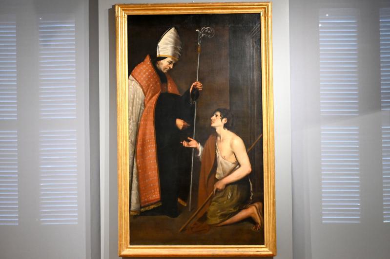 Giovanni Antonio Galli (Lo Spadarino) (1612–1630), Almosenspende des heiligen Thomas von Villanova, Ancona, Pinacoteca civica Francesco Podesti, Obergeschoss Saal 5, Undatiert