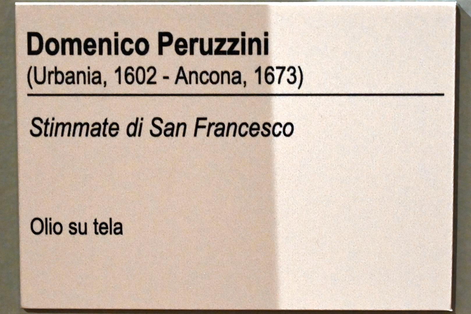 Domenico Peruzzini (Undatiert), Stigmatisation des Hl. Franziskus, Ancona, Pinacoteca civica Francesco Podesti, Obergeschoss Saal 5, Undatiert, Bild 2/2