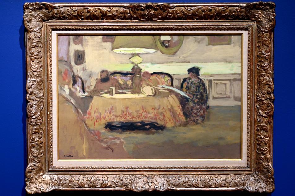 Édouard Vuillard (1889–1939), Lampe in einem Interieur, Ancona, Pinacoteca civica Francesco Podesti, Obergeschoss Saal 7, 1909, Bild 1/2