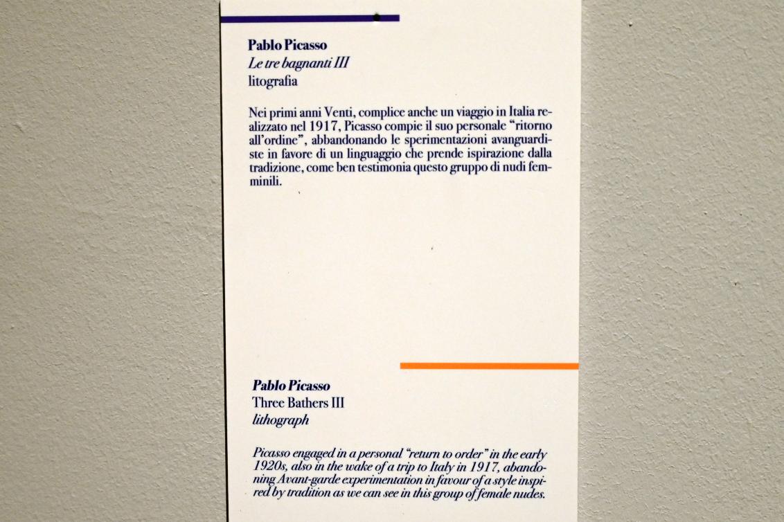 Pablo Picasso (1897–1972), Drei Badende III, Ancona, Pinacoteca civica Francesco Podesti, 2. Obergeschoss Saal 1, Undatiert, Bild 3/3