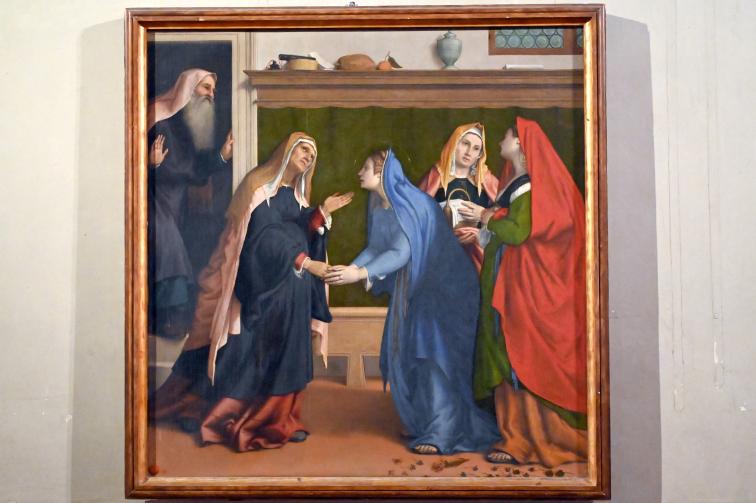 Lorenzo Lotto (1503–1549), Mariä Verkündigung und Heimsuchung, Jesi, Städtische Kunstgalerie, Saal 5, 1532, Bild 3/4