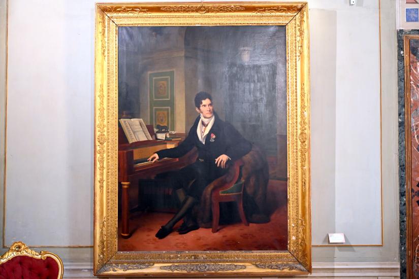 Louis Hersent (1821–1842), Porträt des Gaspare Spontini, Jesi, Städtische Kunstgalerie, Saal 9, 1821, Bild 1/2