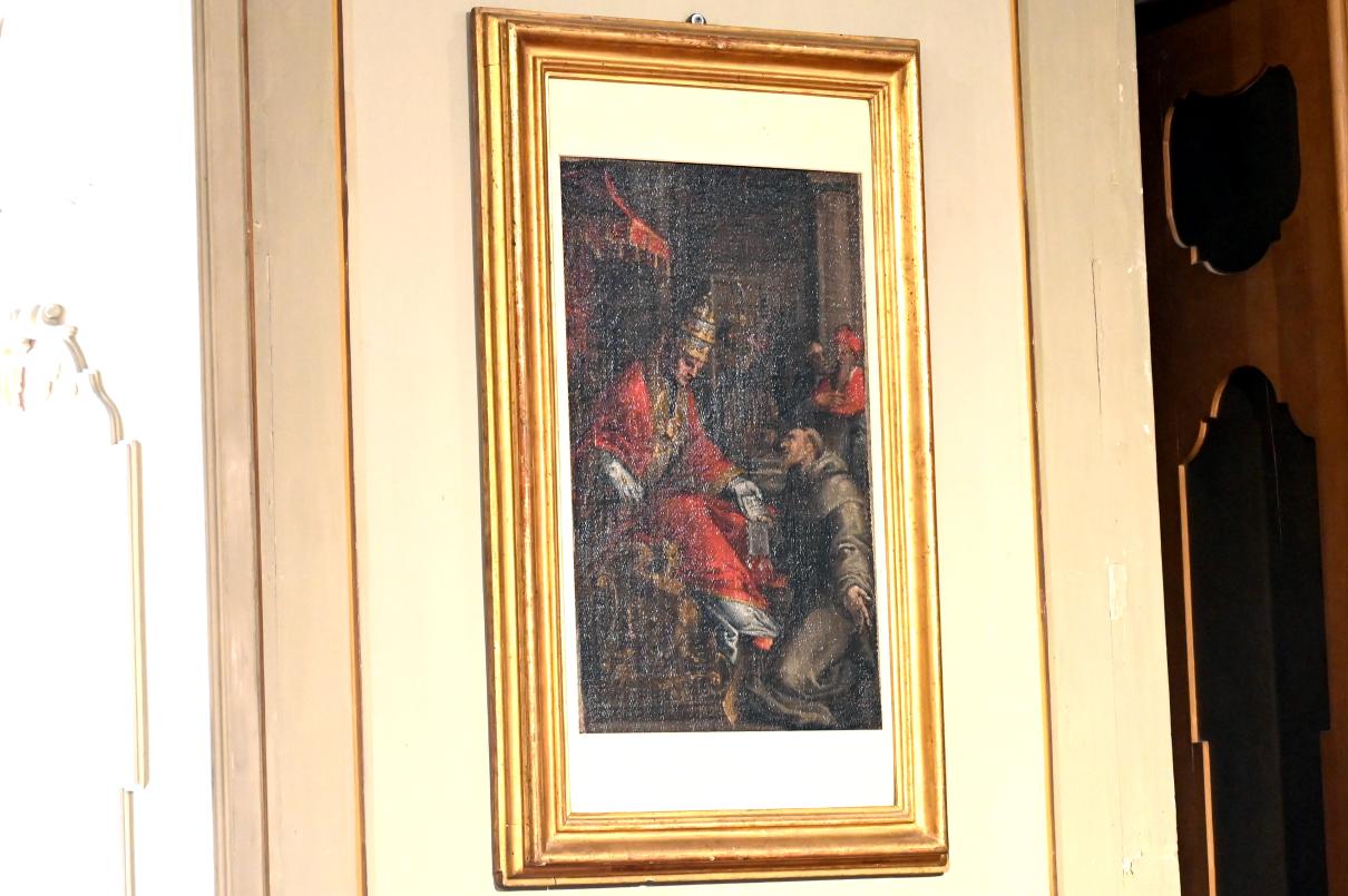 Antonio Viviani (il Sordo di Urbino) (1600–1613), Papst Honorius bestätigt die Ordensegel des hl. Franziskus, Jesi, Städtische Kunstgalerie, Saal 9, Undatiert
